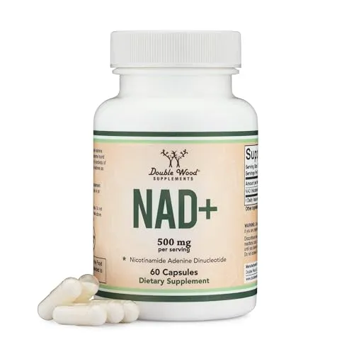 NAD Supplement - 500mg reines NAD+ für mehr Energie - Drogerie & Körperpflege: Unterstützt Energieproduktion und Gehirnfunktion, hoch bioverfügbar, vegan und in den USA hergestellt.