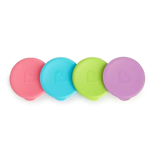 Munchkin Miracle 360ᵒ Becherdeckel, 4er-Pack, mehrfarbig von Munchkin