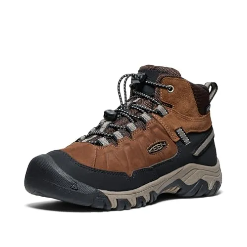 KEEN Unisex Kid's Targhee 4 Mid Waterproof Hiking Boots - Wanderschuhe mit wasserdichter KEEN.DRY Membran für trockene Füße und strapazierfähigem Material für Komfort und Langlebigkeit, ideal für kleine Abenteurer.