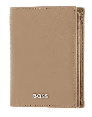 BOSS Geldbörse Classic Grained - Elegante Geldbörse aus genarbtem Leder mit RFID Blocker-Schutz, bietet Platz für bis zu 12 Karten und Bargeld – ideal für stilbewusste Käufer.