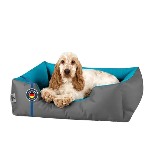 BedDog Tierbett Hundebett LUPI mit abnehmbarem Bezug - Hochwertiges Tierbett für Hunde, robust und bequem mit wasserabweisendem Nylon. Ideal für drinnen und draußen, pflegeleicht und mit komfortablem Einstieg.