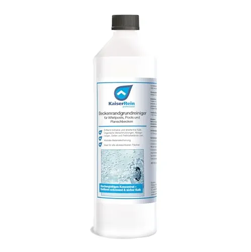 KaiserRein Beckenrandgrundreiniger 0,5 l Konzentrat für Whirlpools, Pools und Planschbecken entfernt Kalk, Organische Verschmutzungen, Ablagerungen, Seifen und Fettrückstände UVM.