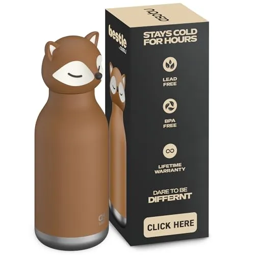 ASOBU Kindertrinkflasche BESTIE mit Strohalm 460ml - Trinkflasche für Kinder – auslaufsicher, doppelwandig isoliert und mit praktischem Tragegriff. Ideal für Schule und Abenteuer, BPA-frei und leicht zu reinigen.