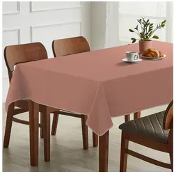 ANRO Tischdecke Hochwertig Tischwäsche mit Beschichtung (Einzelstück 1-tlg), Premium TEFLON und 2-Fache Acryl Beschichtung rot eckig | 120 cm x 160 cm