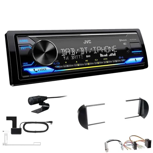 JVC DAB+ Bluetooth inkl. Antenne Autoradio für Volkswagen VW New Beetle + Cabrio