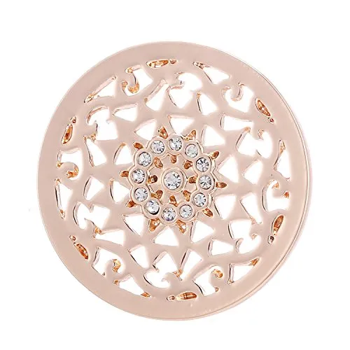 Morella Damen Coin Sonnenornament Rosegold 33 mm in gold von Morella
