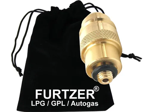 LPG GPL Autogas Tankadapter M10 EURONOZZLE Adapter mit Stoffbeutel by Furtzer®