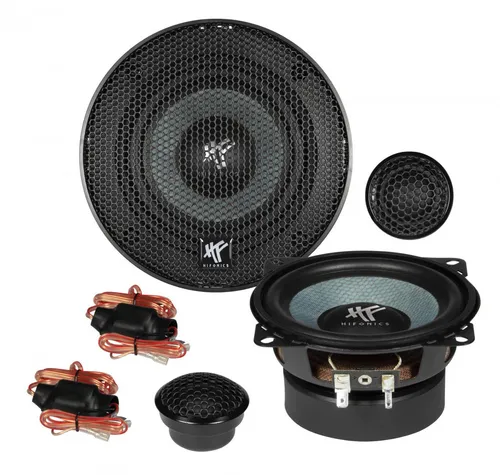 Hifonics ZS4.2E - 10cm Kompo Lautsprecher System - Car-HiFi-Lautsprecher mit 60 W RMS Leistung, ideal für kraftvollen Klang und klare Höhen durch den Gewebe-Neodym-Hochtöner.