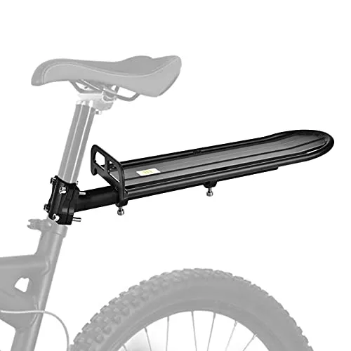 GOTOTOP Fahrrad-Gepäckträger, Universal Aluminium-Gepäckträger für Hinteres Montage, Schnellmontage-System, Legierung