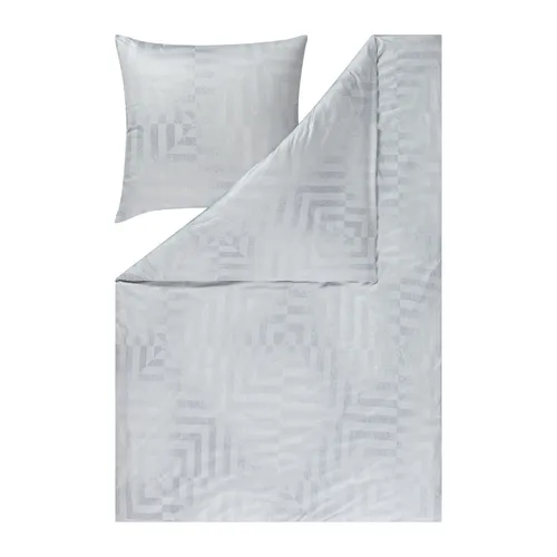 ESTELLA Bettwäsche THEO Mako-Jersey 155x220 cm grau - Hochwertige Bettwäsche aus Baumwolle in elegantem Grau, Größe 155x220 cm, sorgt für angenehmen Schlafkomfort und ist pflegeleicht.