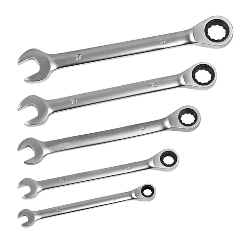 Ringschlüssel Maulschlüssel Ratschenschlüssel Schraubenschlüssel - Satz Set 5tlg