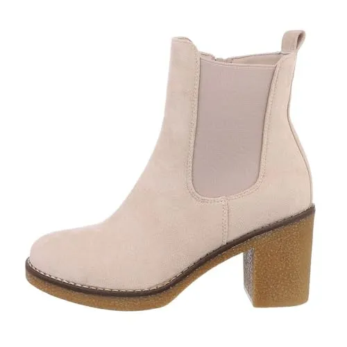Produktbild Ital Design Damenschuhe Stiefeletten High-Heel DES629S, Beige, Gr. 40