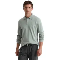 Langarm-Poloshirt MARC O'POLO, Herren, Gr. XL, arctic blau, Jersey, Obermaterial: 100% Baumwolle, regular fit, Shirts