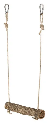 Kork-Deko.de Vogelspielplatz Vogelspielplatz Vogelschaukel aus dem Ast des Korkbaums, zum Sitzen, Spielen & Knabbern