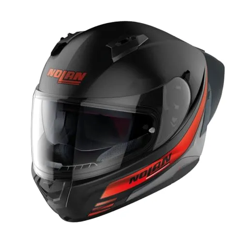 Nolan N60-6 Outset Integralhelm schwarz, S - Motorradhelm mit sportlichem Design, großem Panoramavisier und fortschrittlichem Belüftungssystem – ideal für Adrenalinliebhaber und stilbewusste Fahrer.