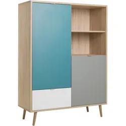 Finori Cuba 53 Highboard in blau von Finori