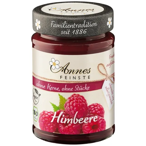Fruchtaufstrich ohne Kerne & Stücke - Himbeere 210g | ANNES FEINSTE
