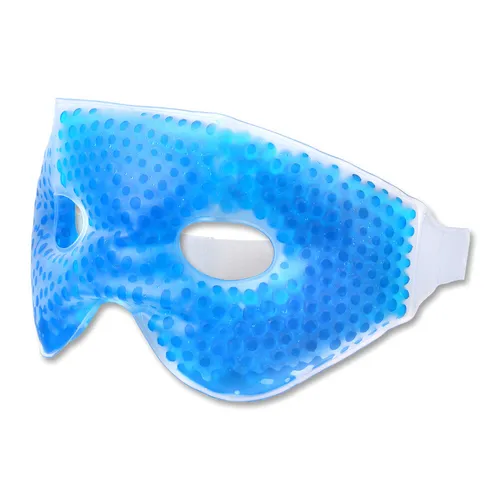 Schramm® Kühlmaske mit Gel Perlen - Gesichtsmasken für alle Hauttypen, ideal zur Linderung von Schwellungen und Müdigkeit durch kühlende Gelperlen. Wiederverwendbar und perfekt für entspannende Momente.