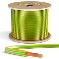 HB-DIGITAL PVC Aderleitung H07V-K 6mm² - Solarkabel für flexible Installation mit hervorragender Anpassungsfähigkeit und hoher Temperaturbeständigkeit von -30°C bis +80°C.