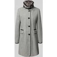 GIL BRET Wollmantel für Damen, Gr. 44, grau - Eleganter Wollmantel für Damen in Light Silver Melange, taillierter Schnitt, wärmend und atmungsaktiv, ideal für kühle Tage und vielseitige Anlässe.