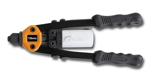 Beta 1740B 280 Nietzange - Kompakte Handnietzange mit 5 auswechselbaren Mundstücken, ideal für vielseitige Anwendungen in der Werkstatt und beim Heimwerken.