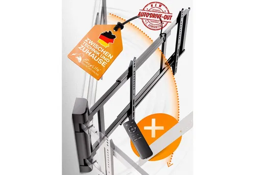 EasyLife TV-Wandhalterung EasyLife elektrische TV Wandhalterung mit Auto Drive-out, 32–75 Zoll, (bis 75 Zoll, Schwenkbar, Auto Drive-out Funktion)