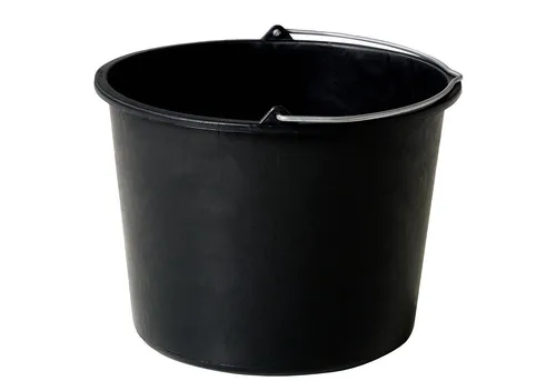 BigDean 2X Baueimer 12l - Mörteleimer mit Henkel - Eimer für Baustelle & Garten - Stabiler Wasserkübel, Betoneimer mit Skala, Blauer Engel, Made in Germany