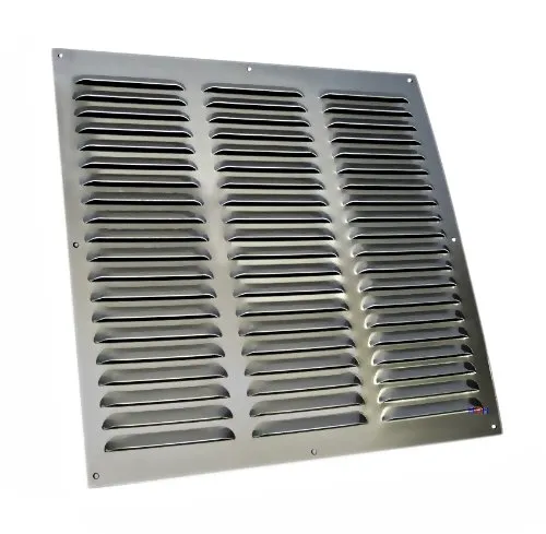 Lüftungsgitter LG-4040 A Lamellengitter Alu F1 400 x 400mm Zuluft Abluftgitter