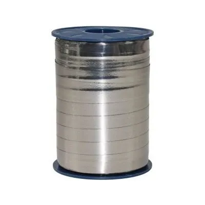 Präsent C.E. Pattberg Mexico Geschenkband metallic Schiefer (grau), 250 m Ringelband zum Einpacken von Geschenken, 10 mm Breite, Zubehör zum Dekorieren & Basteln, Dekoband, Anlass