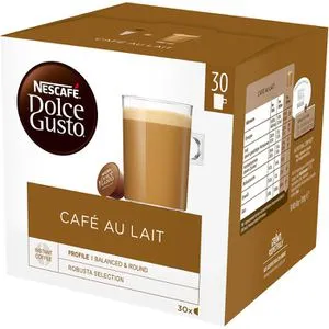 Nescafe Kaffeekapseln Dolce Gusto, Cafe au Lait, 30 Kapseln in braun von Nescafe