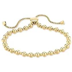 Tamaris Armband TJ-0593-B-27 Edelstahl IP Gold - Elegantes Damenarmband aus poliertem Edelstahl IP Gold, 27 cm lang mit praktischem Zugbandverschluss. Ideal als stilvolles Geschenk für besondere Anlässe.