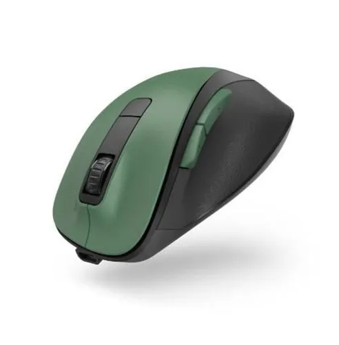 hama MW-500 Maus ergonomisch kabellos waldgrün - Ergonomische Unterstützung für Rechtshänder, 1600 dpi und leise Tasten für komfortables Arbeiten