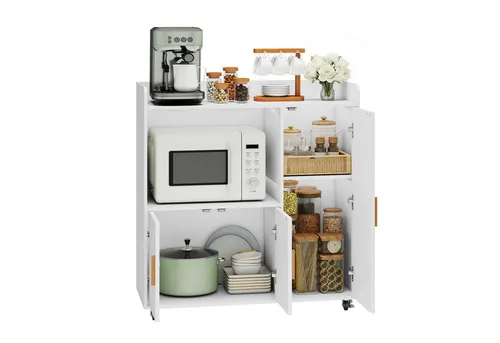 Schwarzer Mikrowellenschrank
