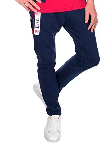 BEZLIT Kinder Jungen Freizeit Sport Trainings Stoff Jogging Sweat Hose 30144 Navy 104