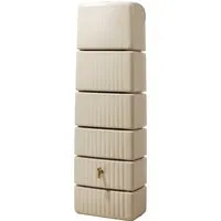 4rain Regenwasser-Wandtank Slim - Wasserspeicher & Regentonnen – platzsparender Flachtank mit einem Fassungsvermögen von unter 500l, ideal für nachhaltige Wassernutzung im Garten.