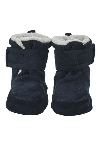 Sterntaler Baby Jungen Stiefel, Blau (Marine 300), 21/22 EU - Baby Stiefel für Jungen, gefüttert mit weichem Teddyflausch für warme Füße und rutschfeste Sohle mit praktischem Klettverschluss.