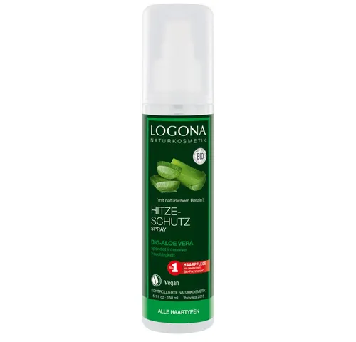 LOGONA Hitzeschutzspray Bio-Aloe Vera - Hitzeschutz Spray 150ml