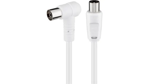 Kabel antenowy kątowy (80 dB), podwójne ekranowanie - Długość kabla 1.5 m