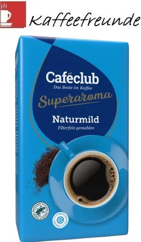 Cafeclub Supercreme Naturmild Gemahlen 500 gr. Kaffee