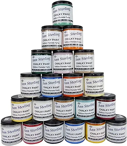 Ann Sterling Kreidefarbe Shabby Chic Farbe: 250ml. Lack Chalky Paint (Rosenquarz)