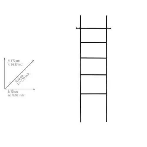 WENKO Handtuchhalter Schwarz von WENKO