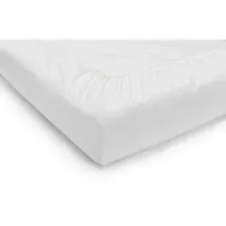 Xxxl Spannbetttuch 2ER Pack, Weiß, 90x200 cm - Bettlaken 2ER Pack aus bio-Textil, bügelfrei und anschmiegsam für perfekten Sitz und langlebige Formstabilität.