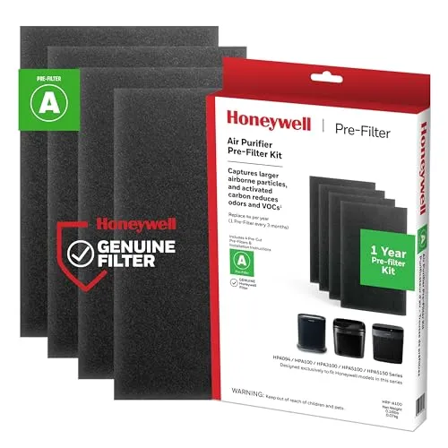 Honeywell HRF-A100 Luftreiniger-Vorfilter-Set, 4 Stück