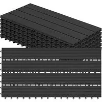 Woltu WPC-Fliesen 30x60cm, 6 St. Holz-Optik mit Klicksystem