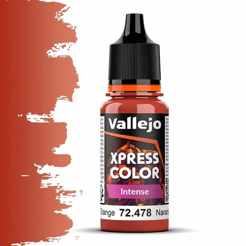 VALLEJO 72478 Xpress Color Intense - Phoenix Orange 18ml (Acrylic Paint)