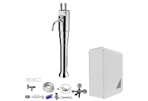 BieTal Wassersprudler Tafelwassergerät BieTal® BT-10U Sprudelwasser Zapfstelle Komplett Set, (Set, ohne CO2 Flasche-tlg., Classic mit 3 Hebel 3-leitig), Sprudelwasseranlage Trinkwasser Wasserspender