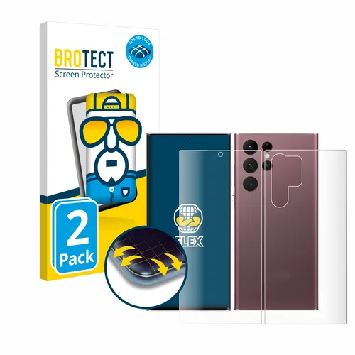 Full-Cover Schutz Folie für Samsung Galaxy S22 Ultra 5G (Display+Rückseite) 3D C