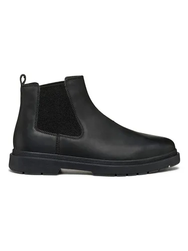 Geox Klassische Stiefeletten Calaita A U46HBA 00045 C9999 Schwarz - Wanderschuhe in Größe 41, stilvolle Keilstiefel in Schwarz, ideal für komfortable Wanderungen mit elegantem Design.