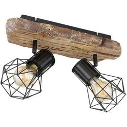 Globo Strahler, verstellbare Spotlights für individuelle Lichtakzente - Lampen – Hochwertiger Globo Strahler in Schwarz und Natur, ideal für Innenbeleuchtung mit flexiblen, verstellbaren Spotlights für gezielte Ausleuchtung.