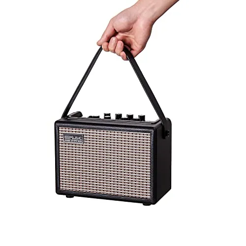 Coolmusic Gitarrenverstärker 15G – Tragbarer Bluetooth-Verstärker mit 2 Verwendungsmöglichkeiten für elektrische und akustische Gitarren